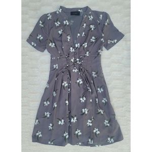 Storia gray floral dress